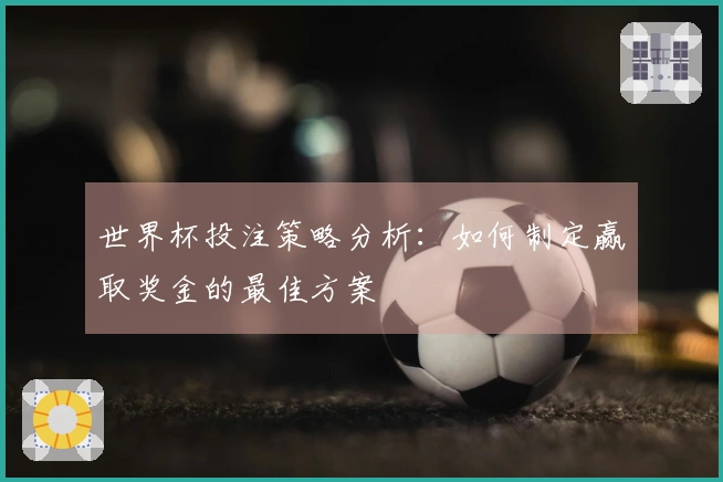 世界杯投注策略分析：如何制定赢取奖金的最佳方案